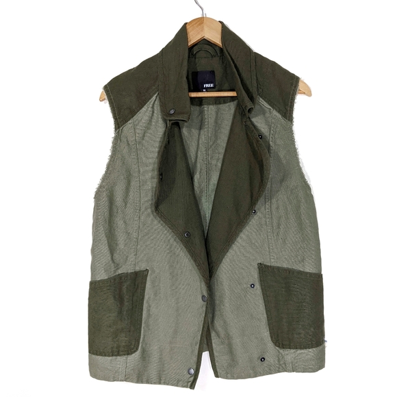 Aritzia Jackets & Blazers - Aritzia Wilfred Vest Khaki